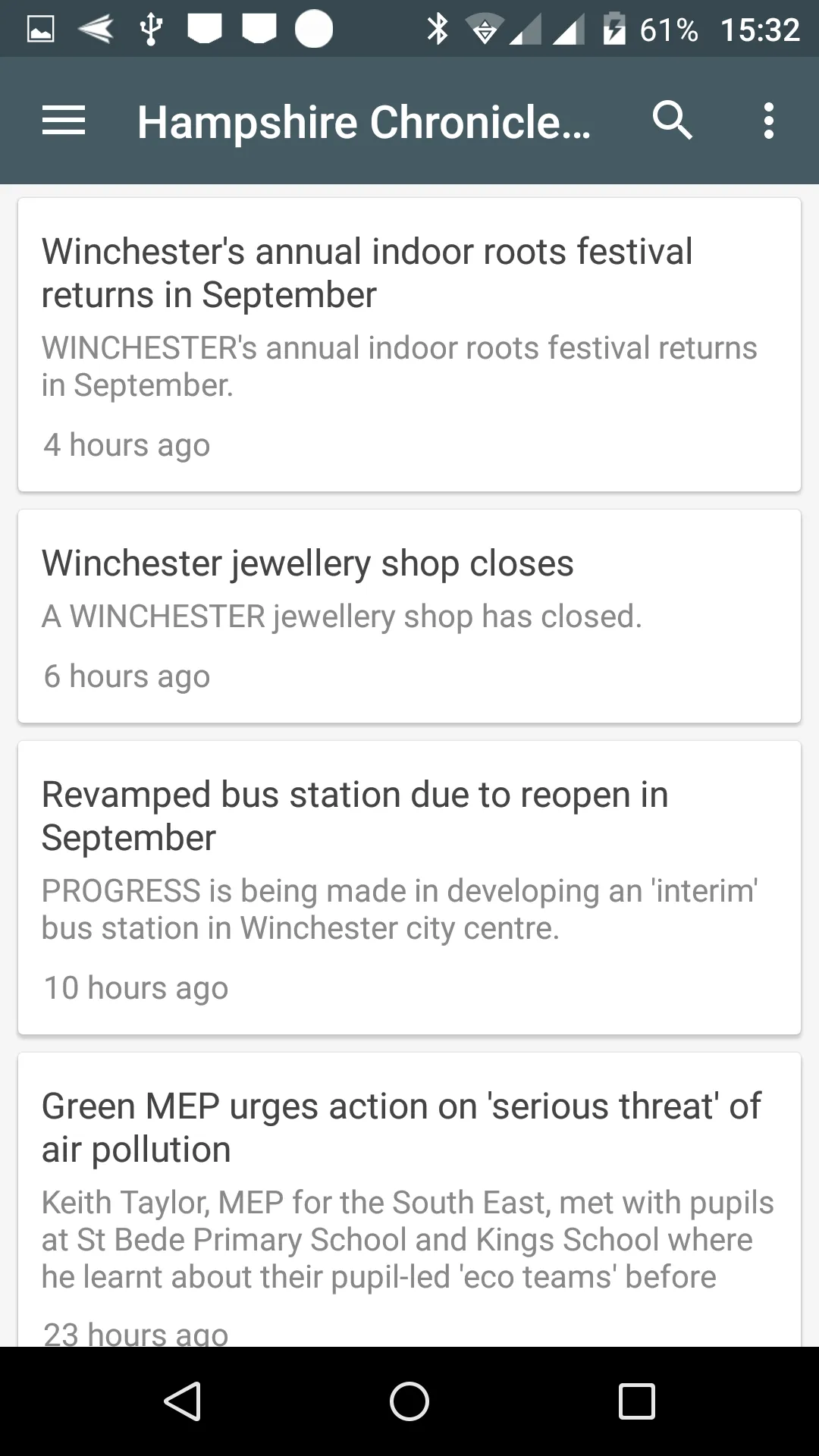 Winchester local news | Indus Appstore | Screenshot