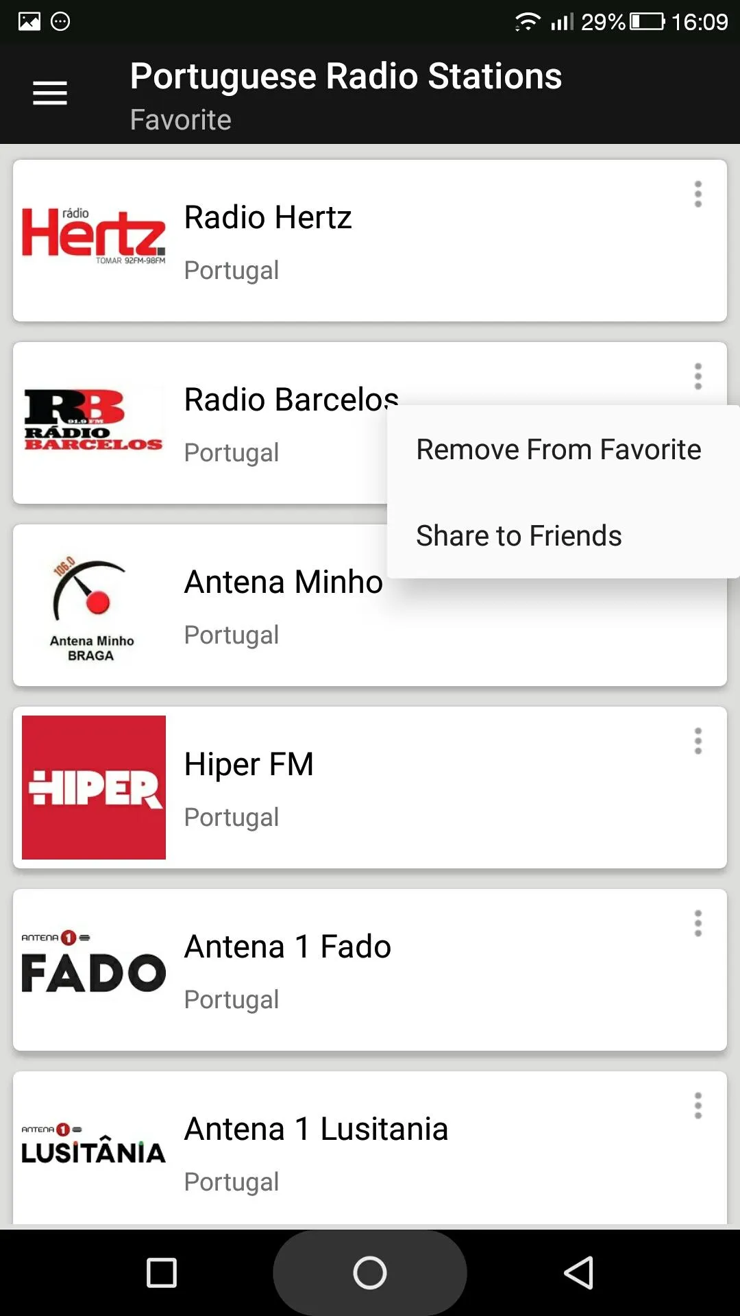 Portuguese Radio Stations | Indus Appstore | Screenshot