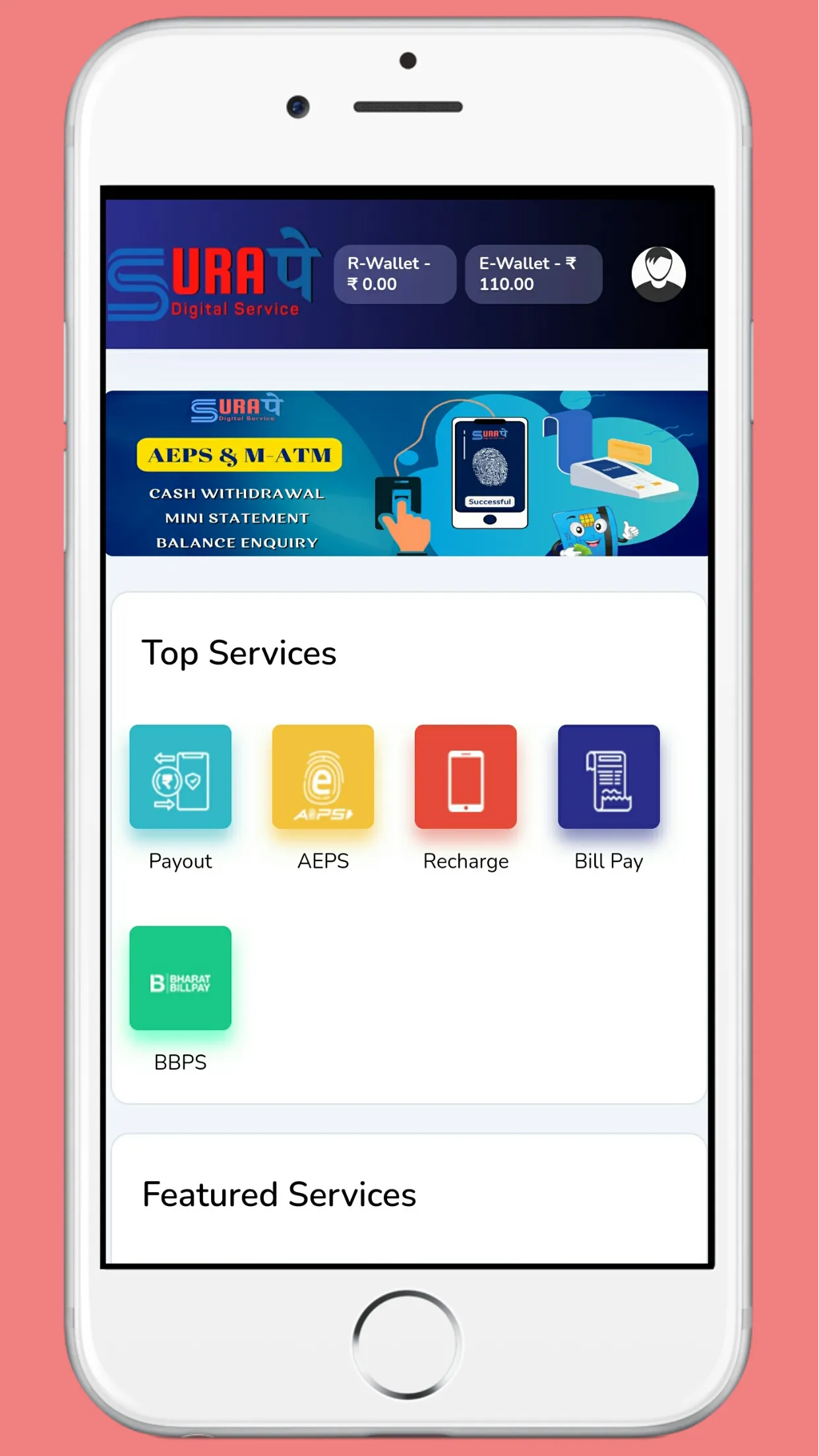 SuraPay Recharge AEPS DMT BBPS | Indus Appstore | Screenshot