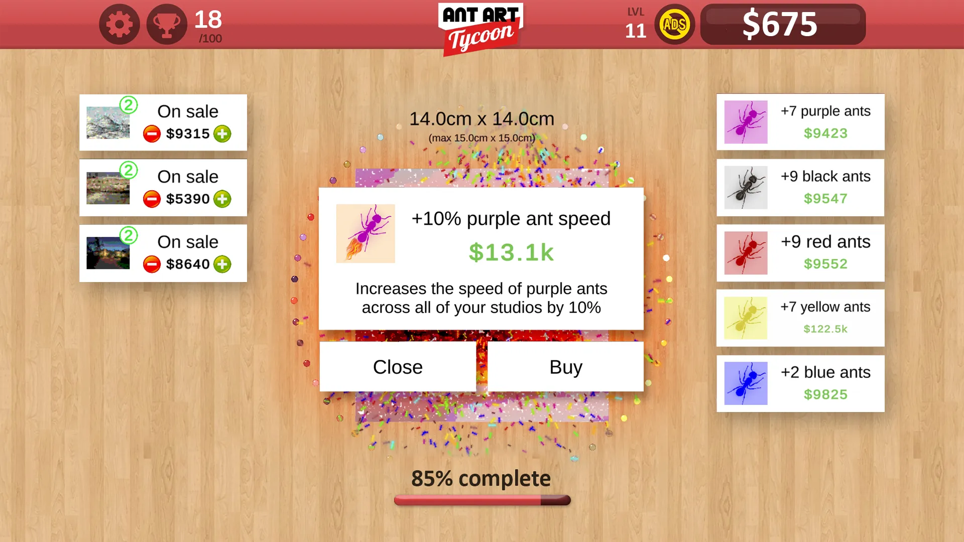 Ant Art Tycoon | Indus Appstore | Screenshot