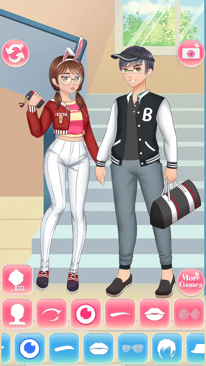 Anime High School Couple | Indus Appstore | Screenshot