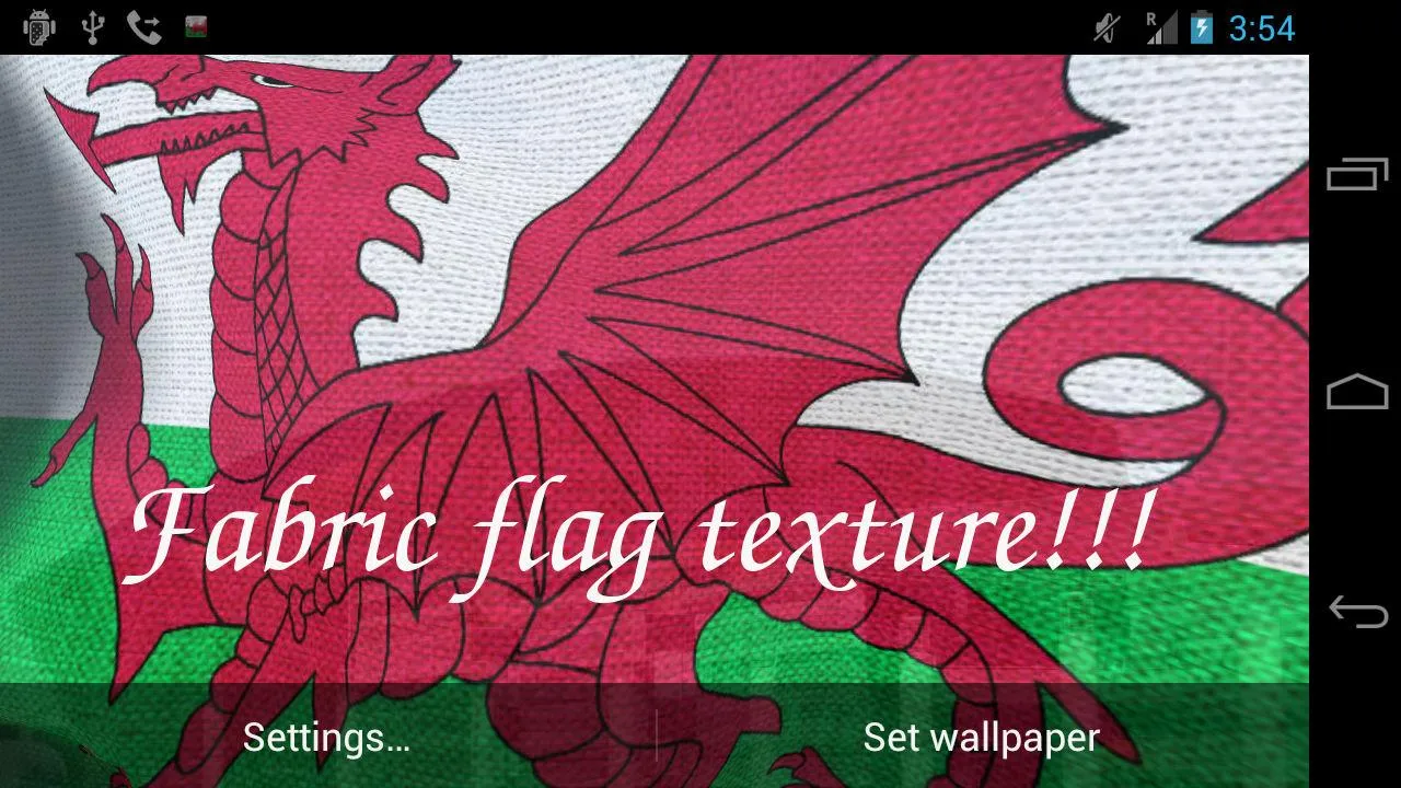 Welsh Flag Live Wallpaper | Indus Appstore | Screenshot