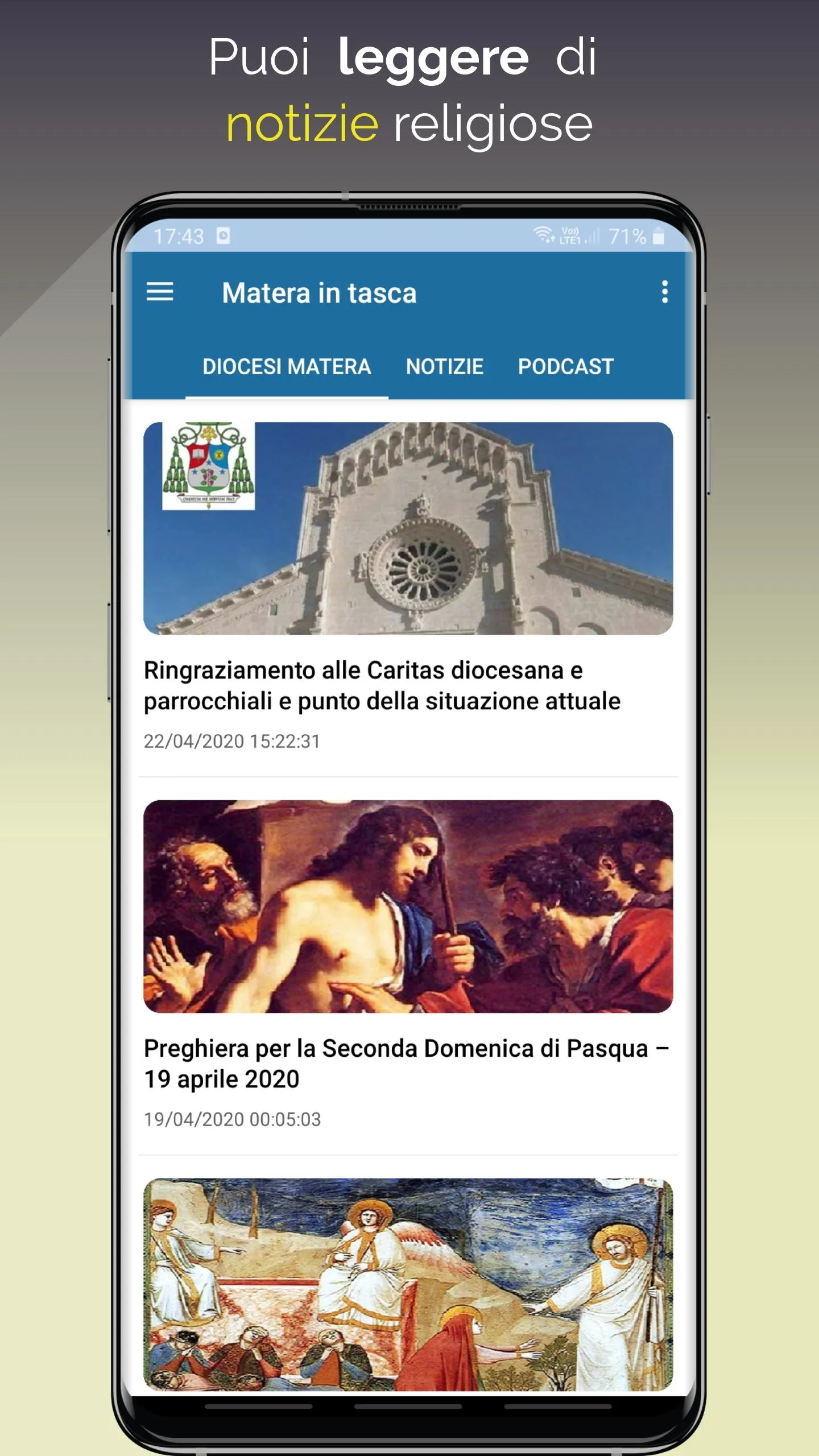 Matera in Tasca    Notizie|Eve | Indus Appstore | Screenshot