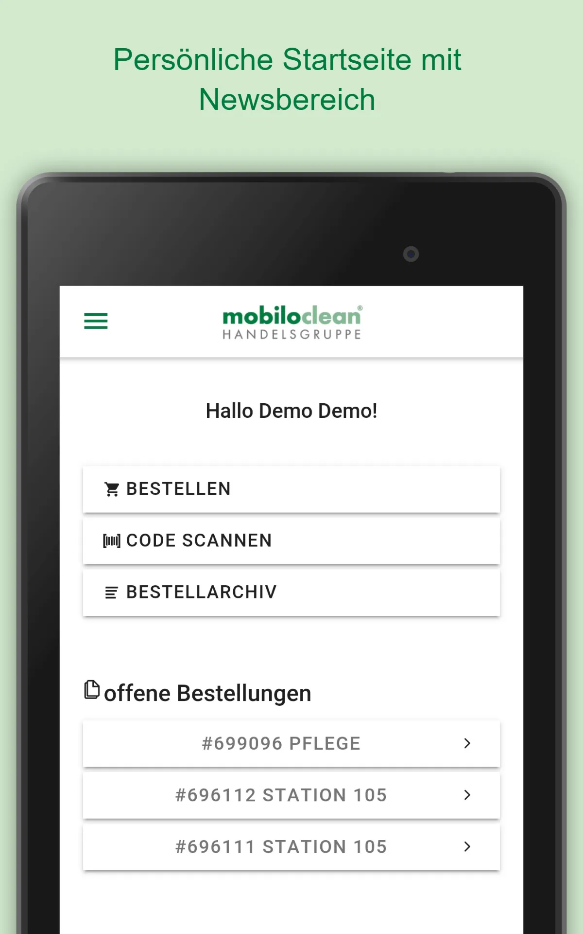 bestellenmitsystem.de | Indus Appstore | Screenshot