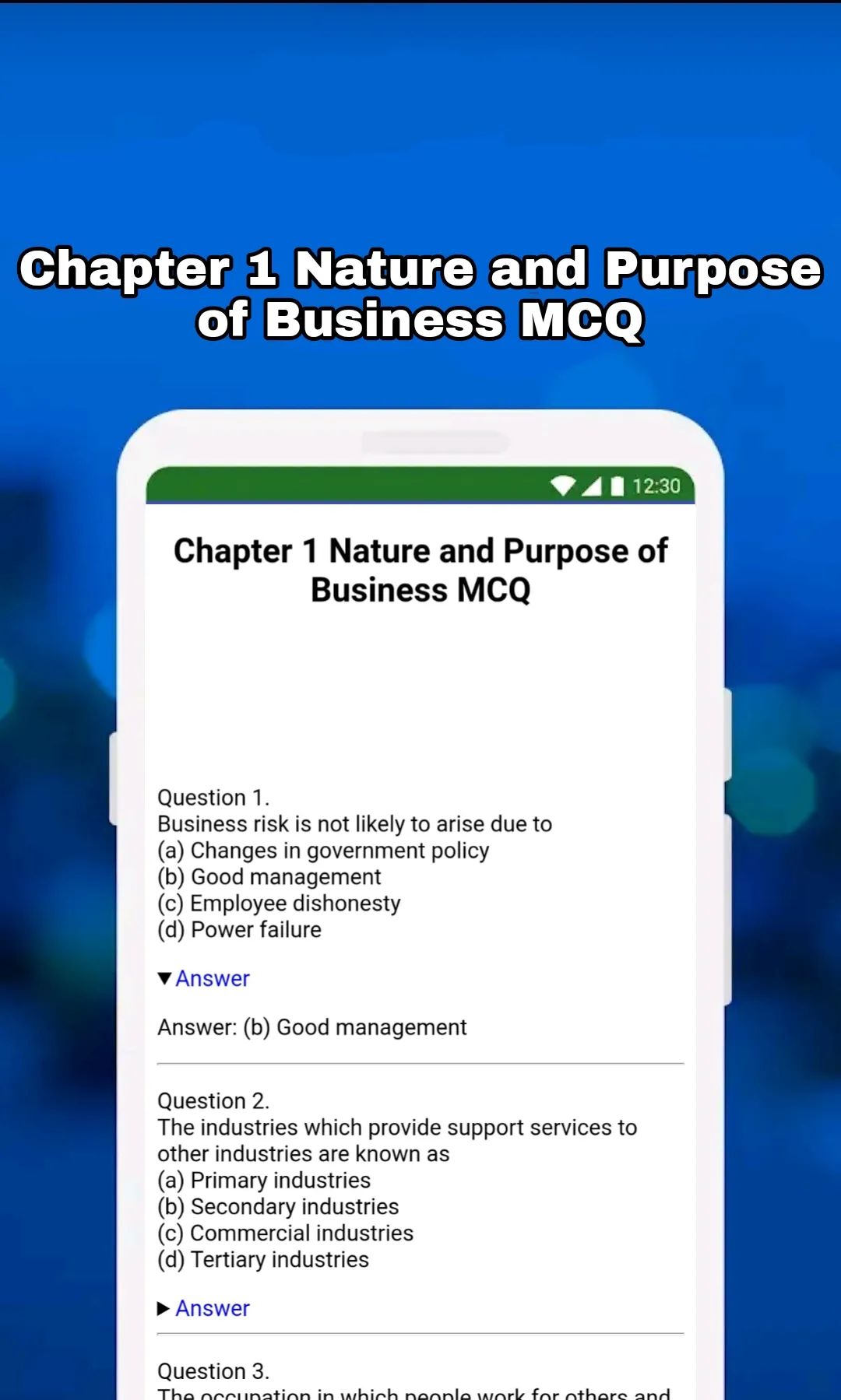 Class 11 Business Studies Book | Indus Appstore | Screenshot