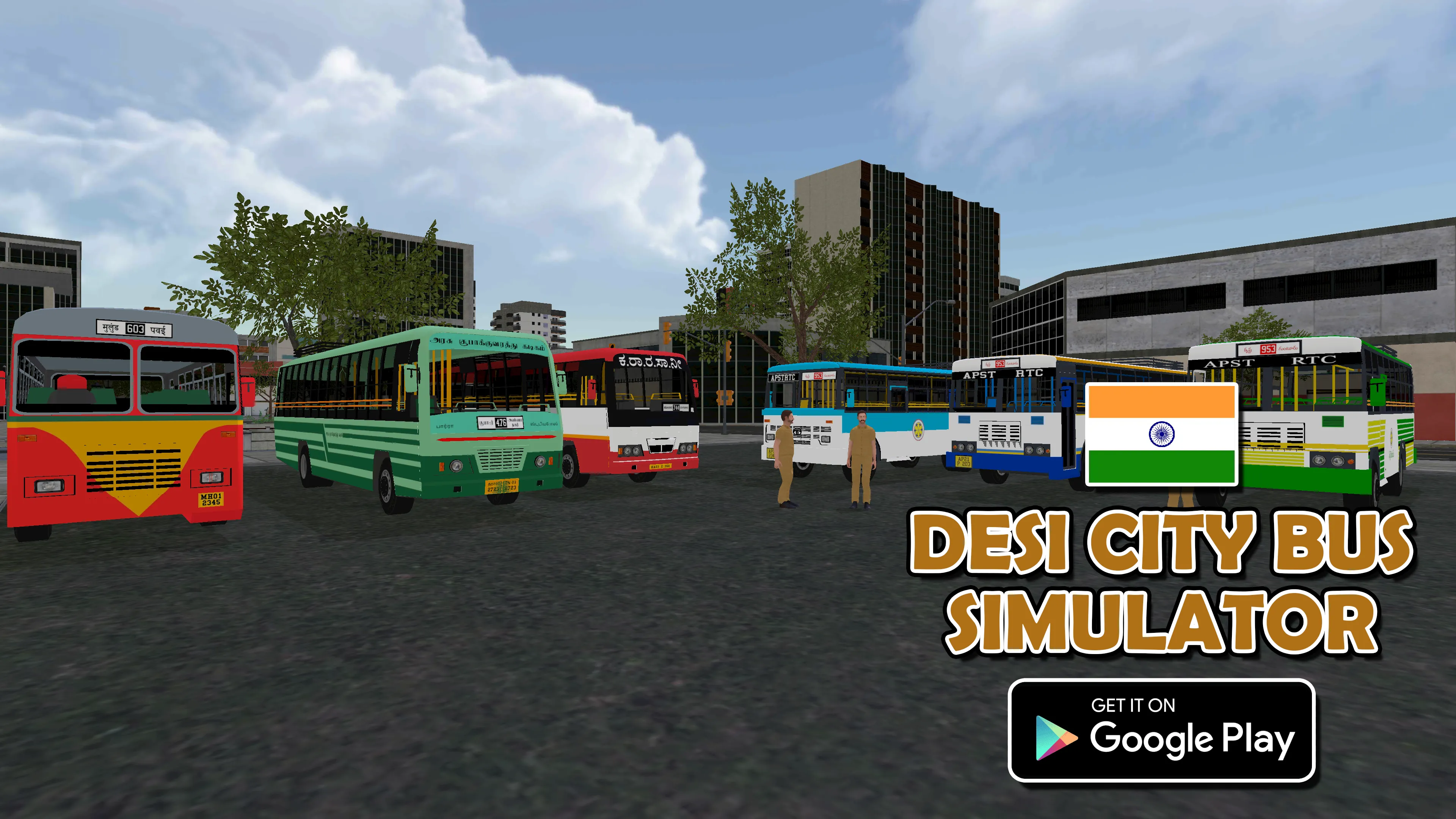 Desi City Bus Indian Simulator | Indus Appstore | Screenshot