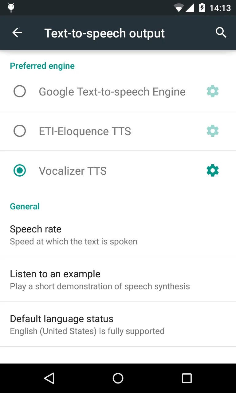 Vocalizer TTS Voice (English) | Indus Appstore | Screenshot