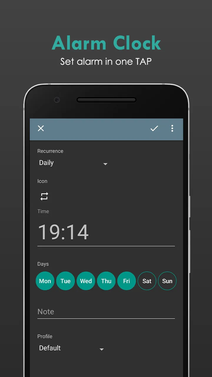 Digital Alarm Clock for Heavy  | Indus Appstore | Screenshot