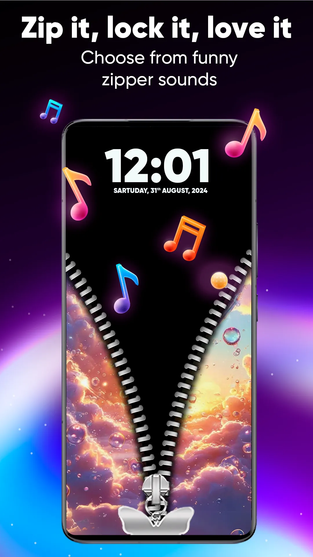 Zipper Lock Screen & Wallpaper | Indus Appstore | Screenshot