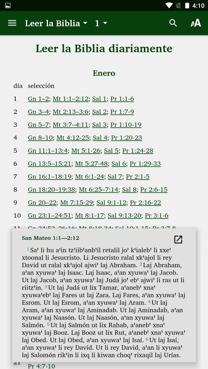 Kekchi Bible (official orth) | Indus Appstore | Screenshot