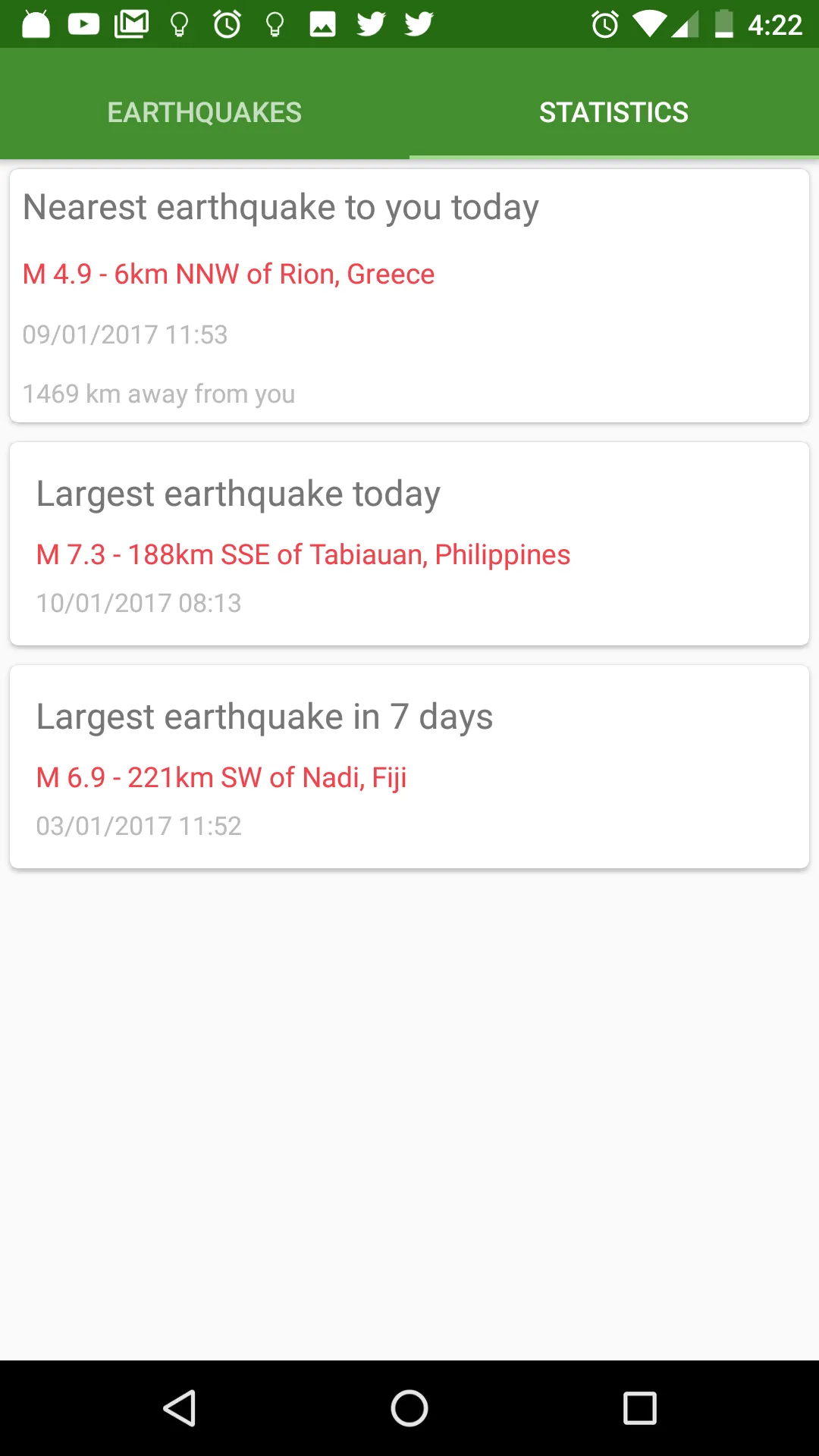 3D Earthquakes Map & Volcanoes | Indus Appstore | Screenshot