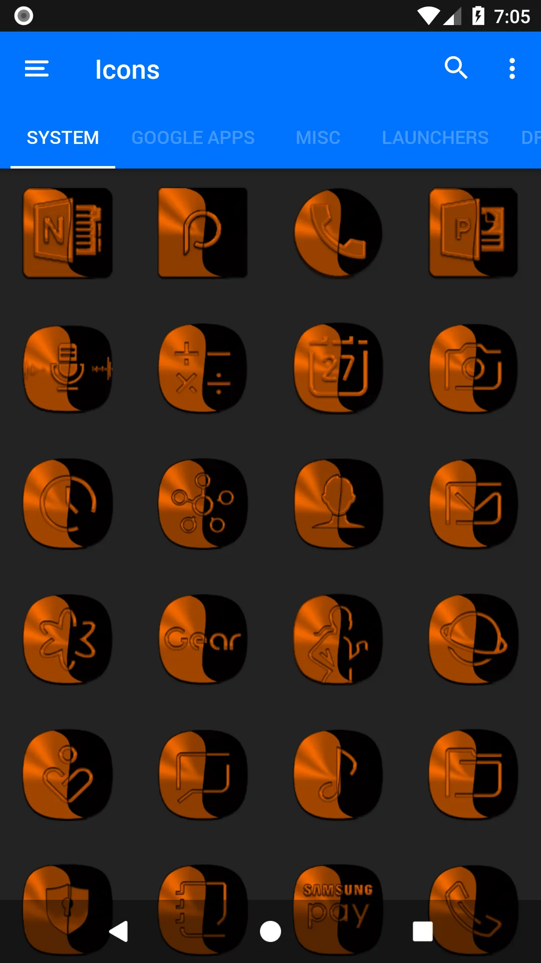 Wicked Orange Icon Pack | Indus Appstore | Screenshot