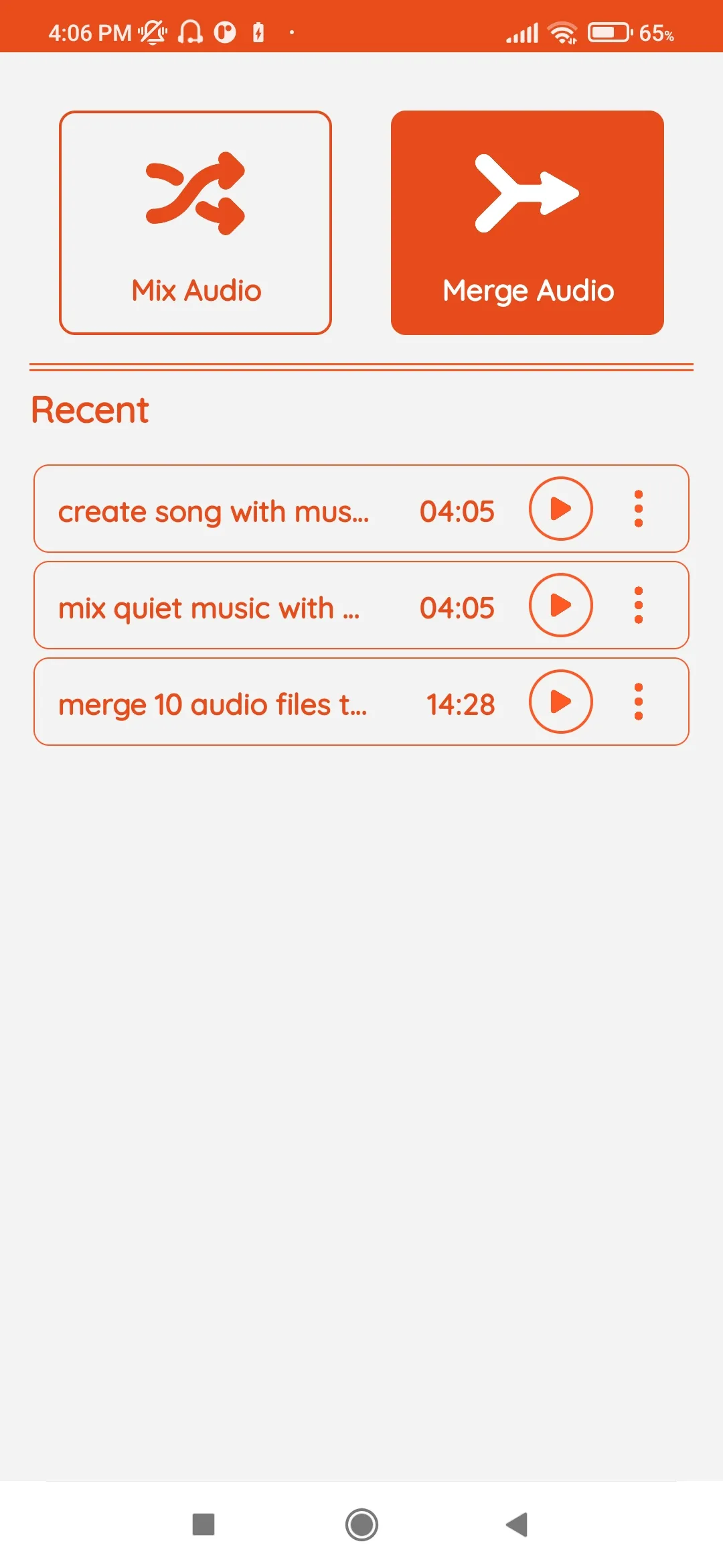 mix audios and merge songs mp3 | Indus Appstore | Screenshot