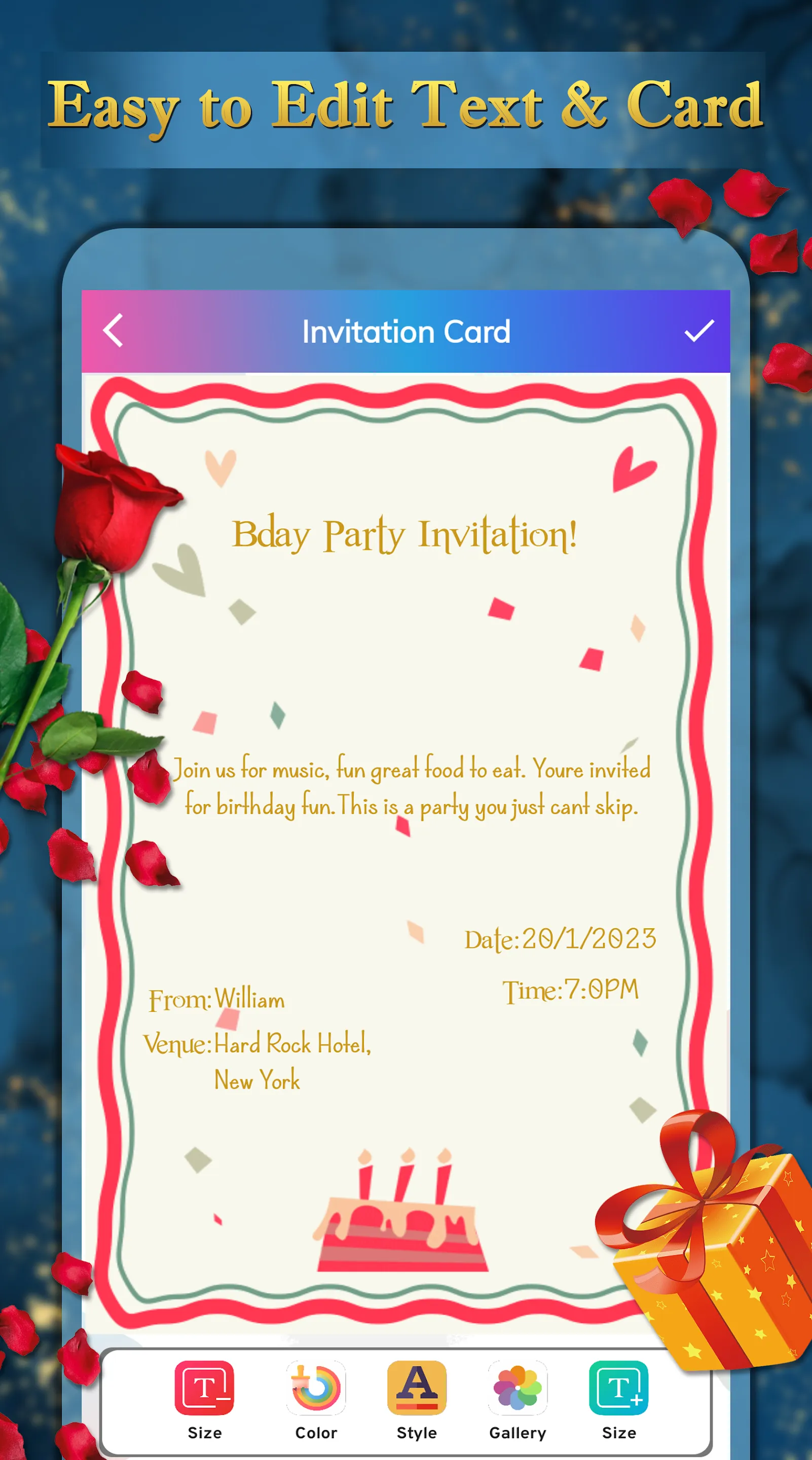 Invitation Card Maker - RSVP | Indus Appstore | Screenshot