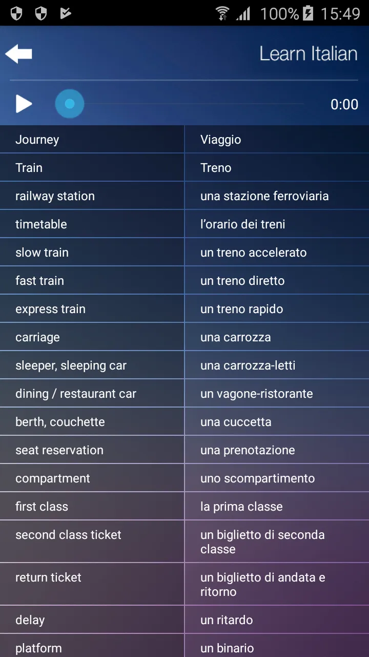 Learn Italian Audio Course | Indus Appstore | Screenshot