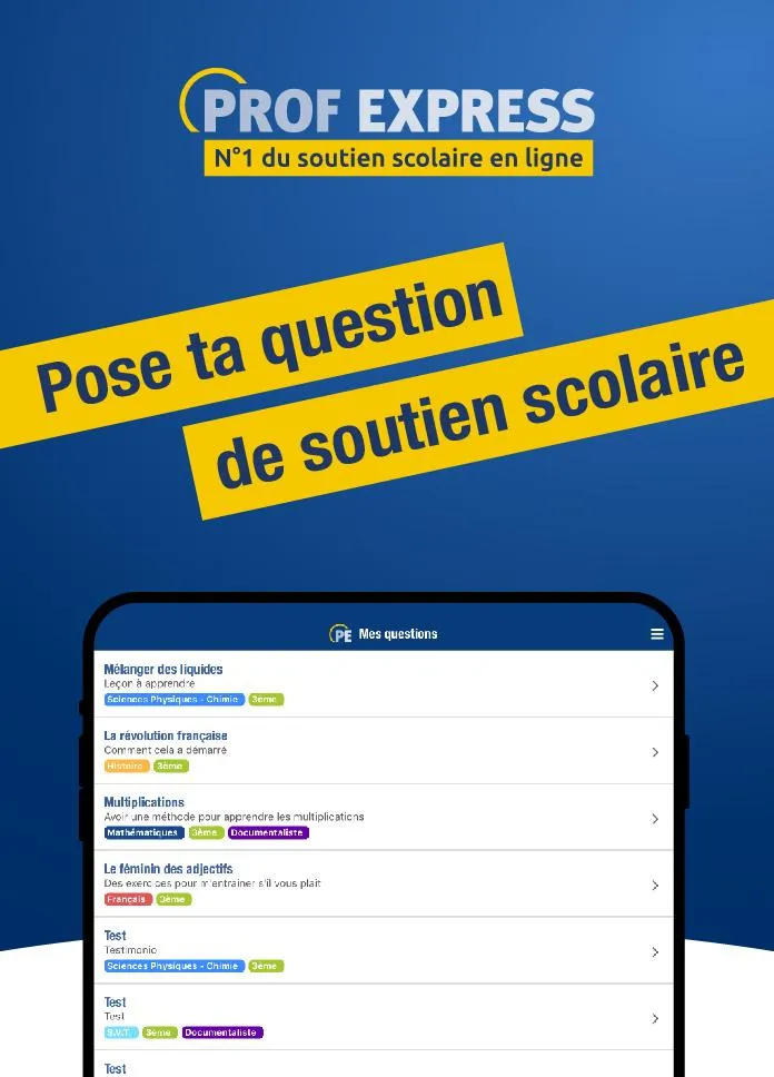 Prof Express Soutien Scolaire | Indus Appstore | Screenshot