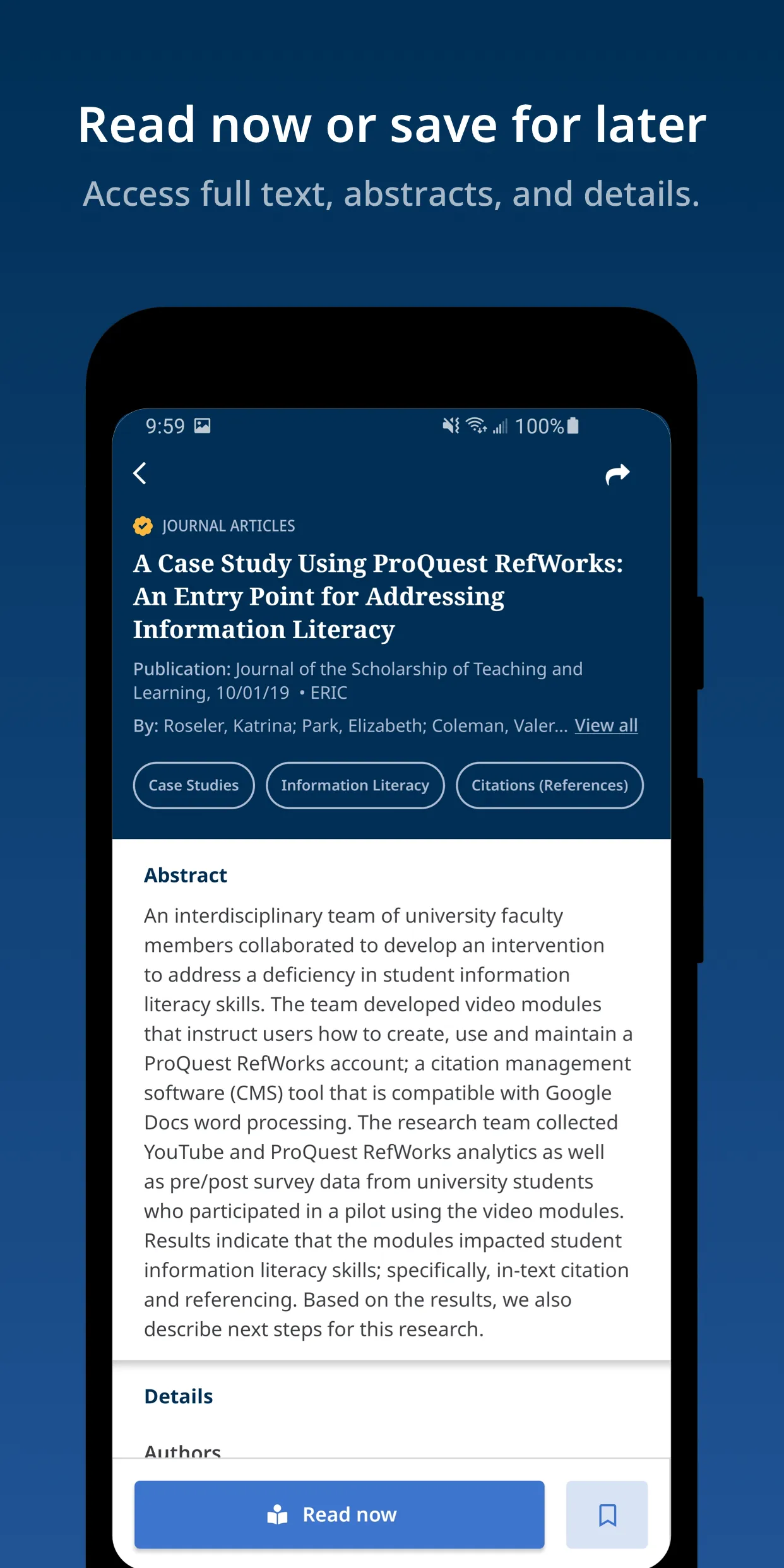 EBSCO Mobile | Indus Appstore | Screenshot