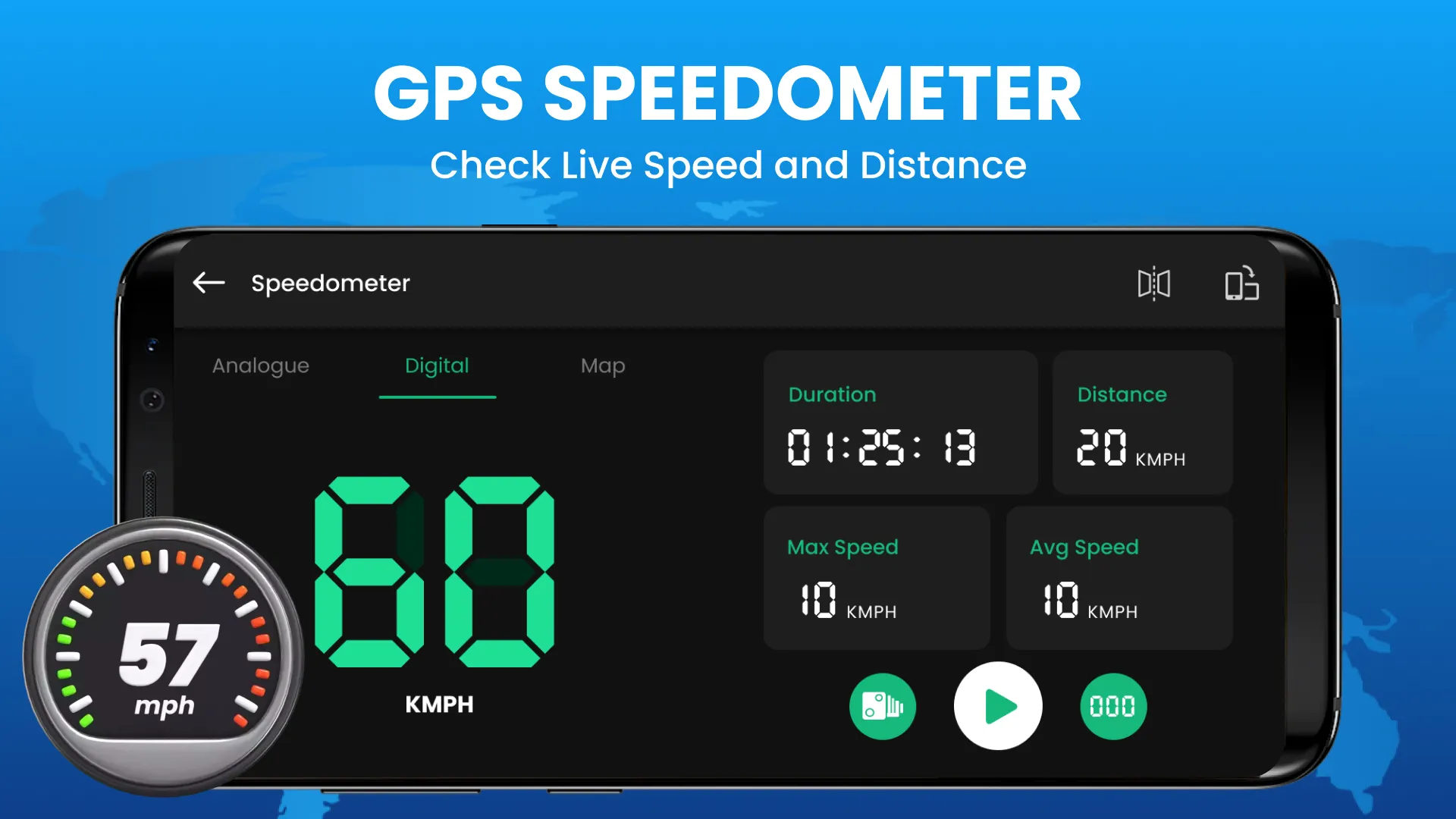 Live Earth Map & Speedometer | Indus Appstore | Screenshot