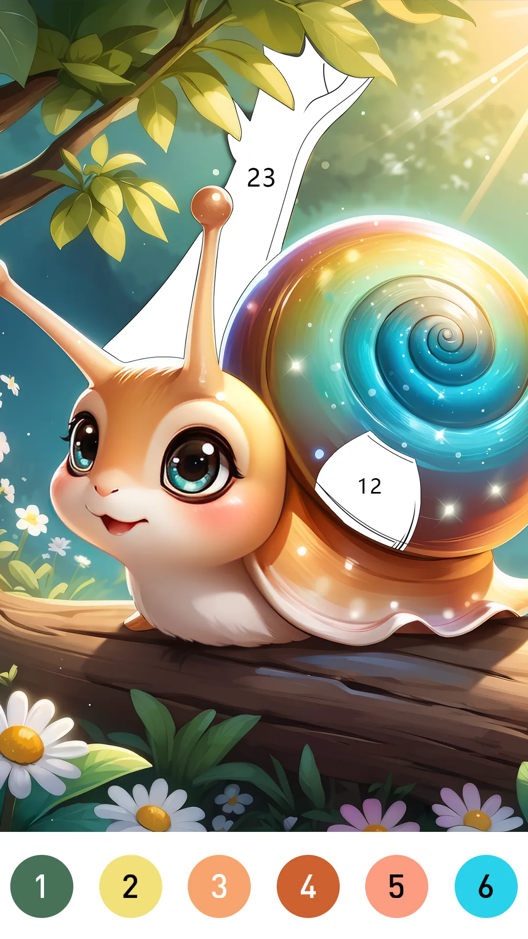 Fairytale Color by number game | Indus Appstore | Screenshot