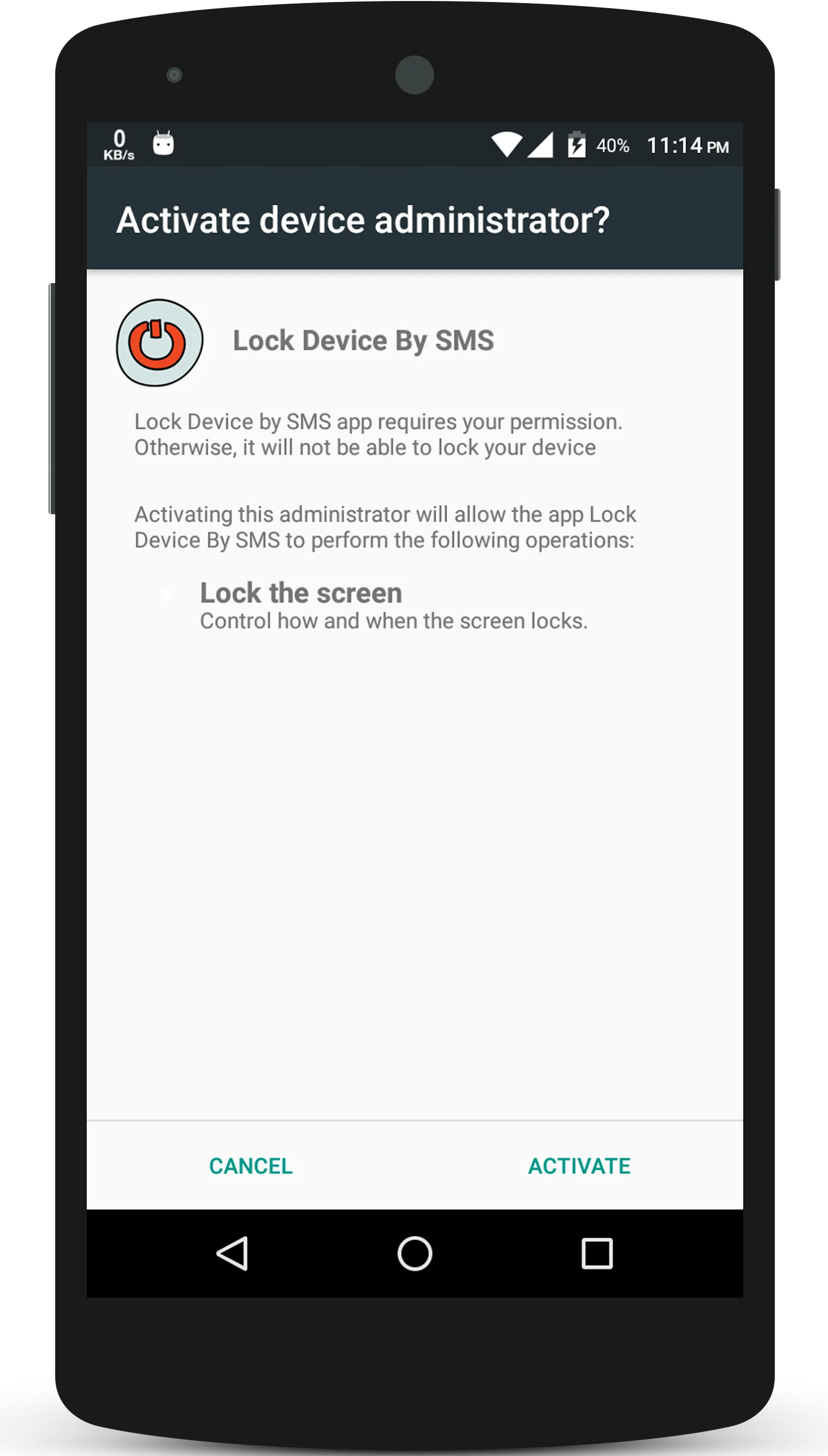 Lock Device By Sms | Indus Appstore | Screenshot