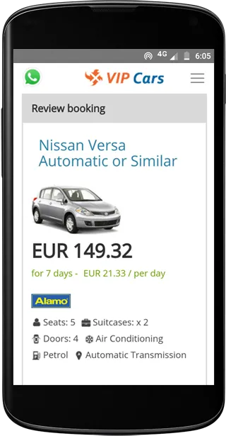 VIPCars.com – Car Rental | Indus Appstore | Screenshot