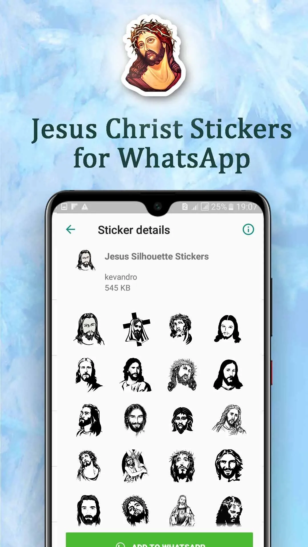 Jesus Christ Stickers Packs | Indus Appstore | Screenshot