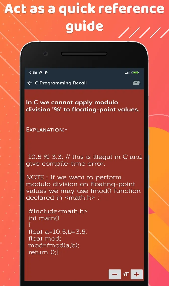 C Programming Recall | Indus Appstore | Screenshot