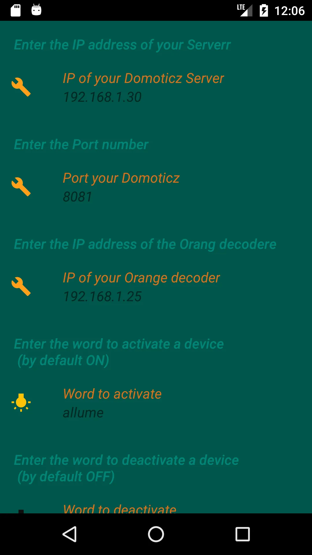 Domoticz speaking | Indus Appstore | Screenshot