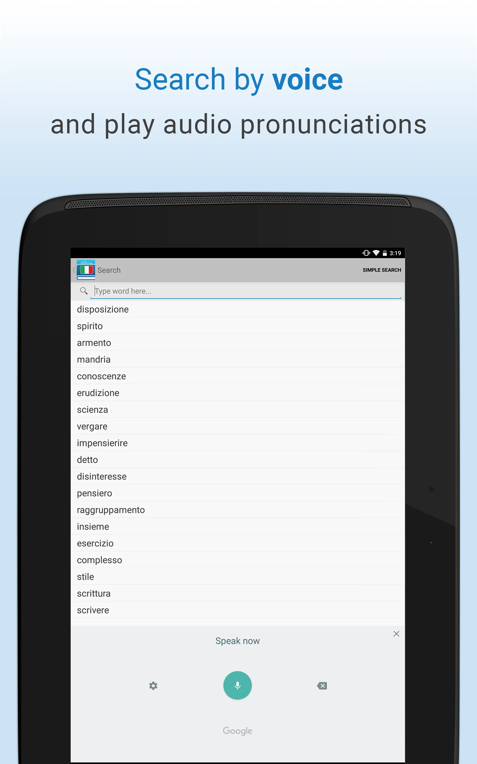 Italian Dictionary & Thesaurus | Indus Appstore | Screenshot