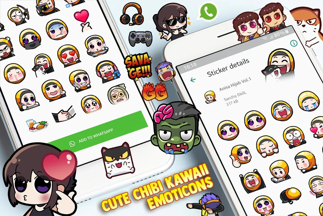 Cute Chibi WAStickerApps | Indus Appstore | Screenshot