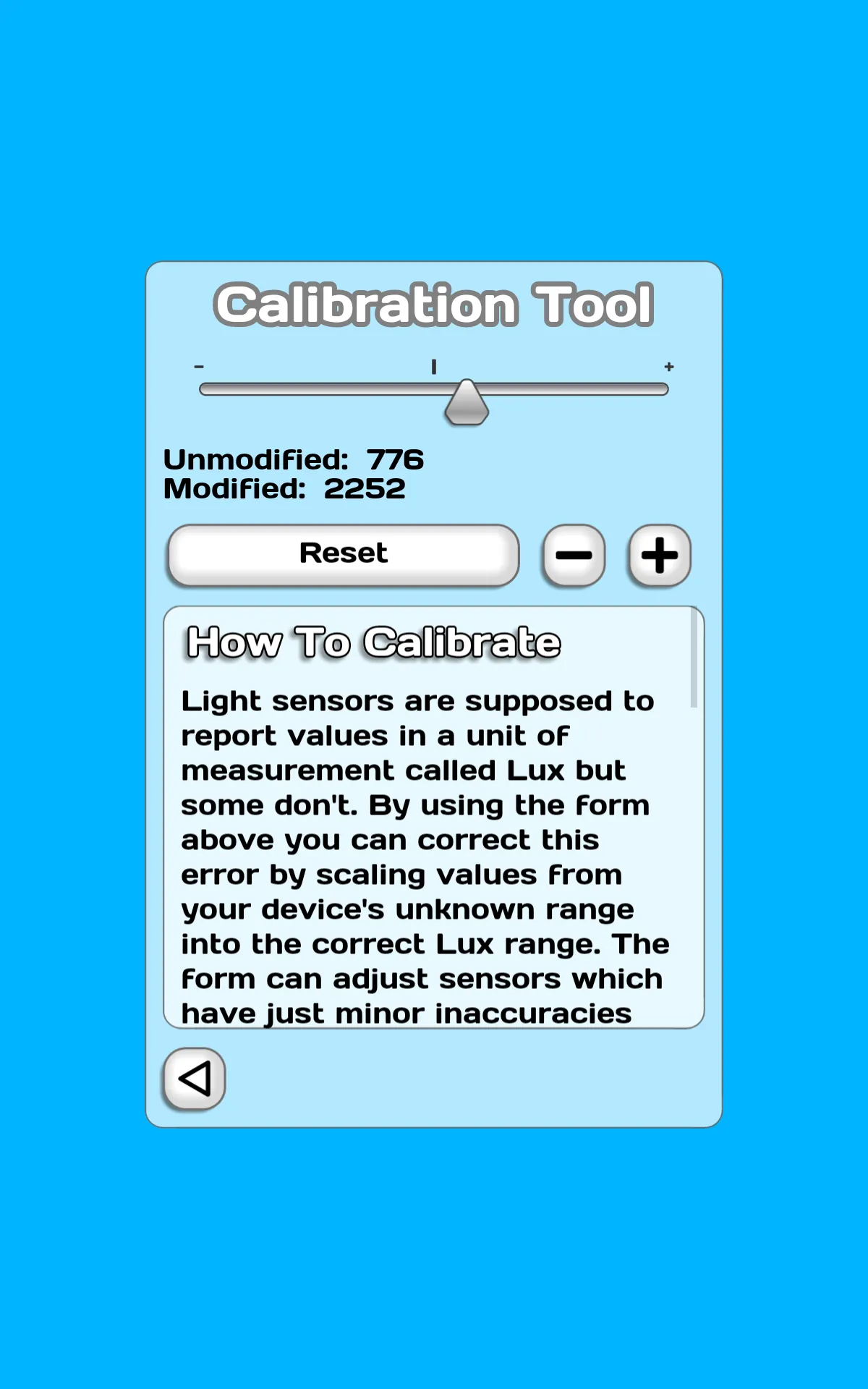 Lux Meter | Indus Appstore | Screenshot