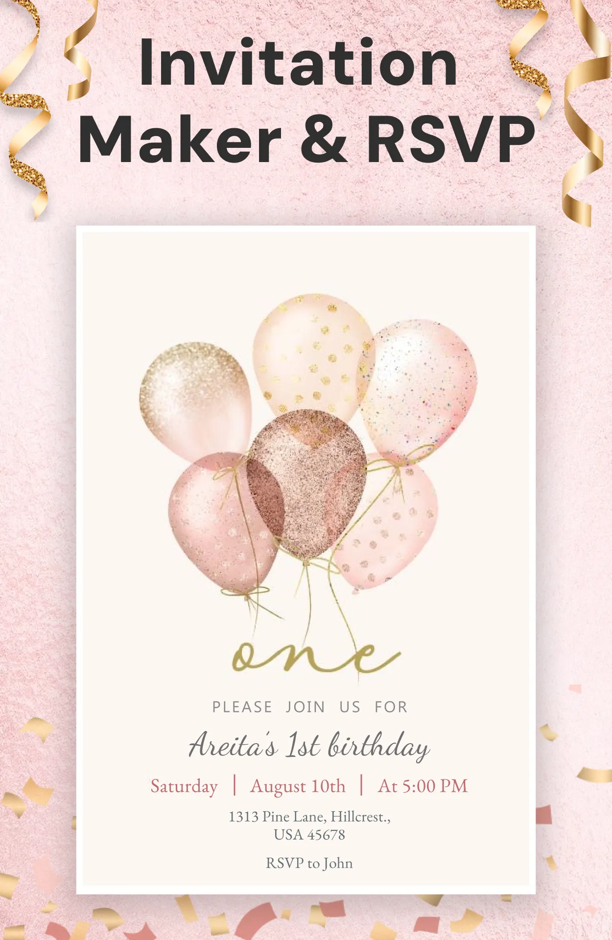 Invitation Card Maker + RSVP | Indus Appstore | Screenshot