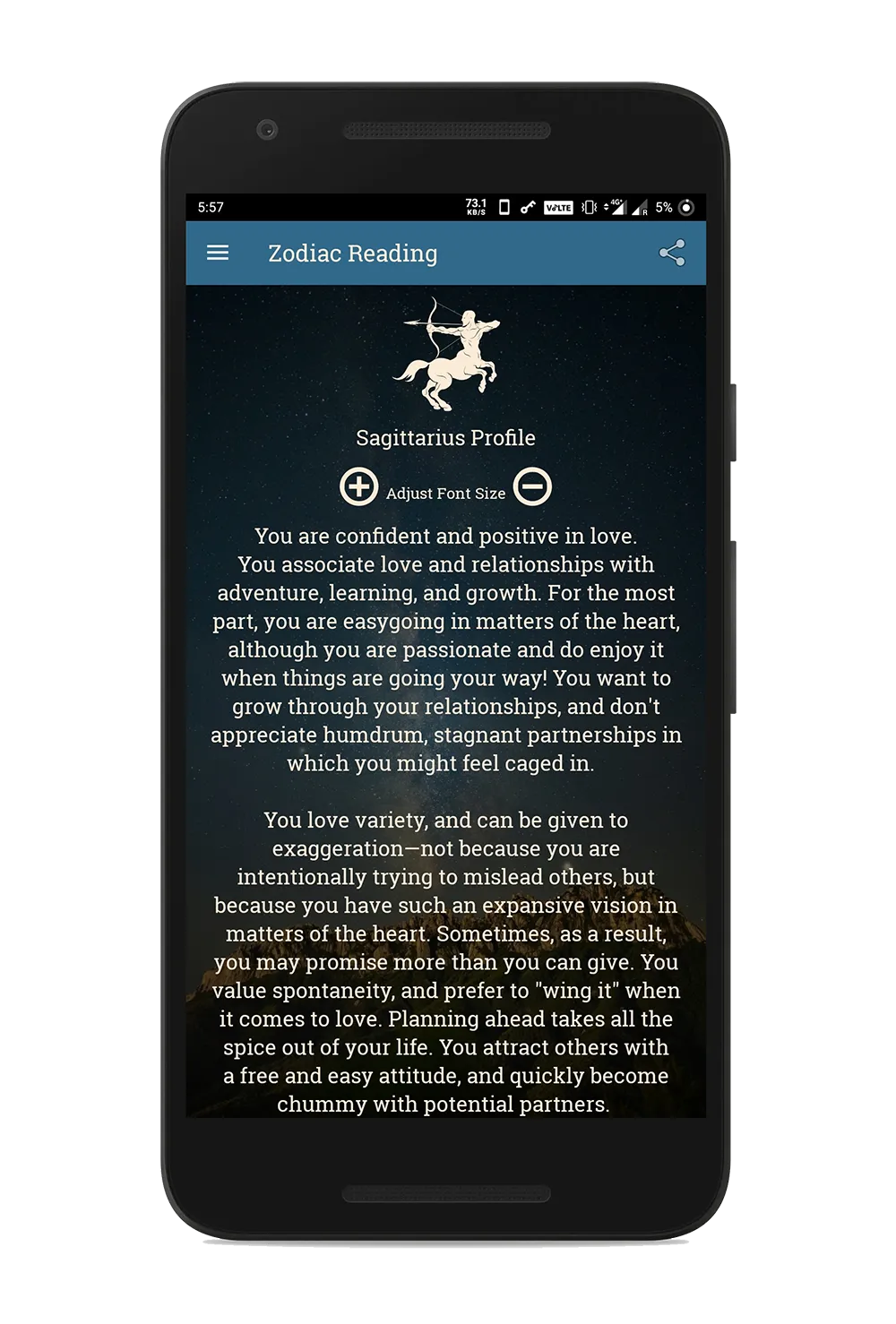 Sagittarius Horoscope | Indus Appstore | Screenshot