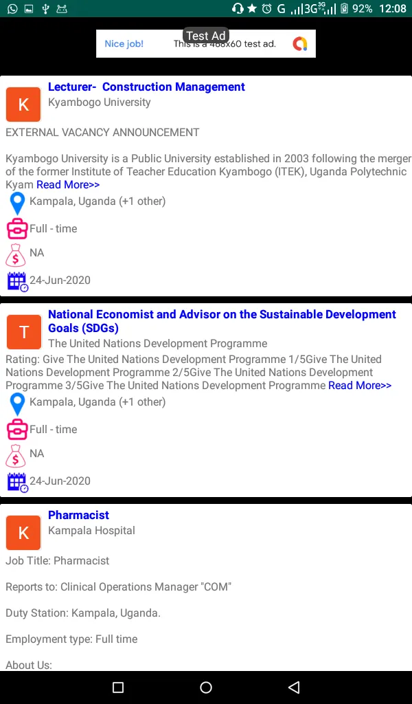 Uganda Jobs, Jobs in Uganda | Indus Appstore | Screenshot