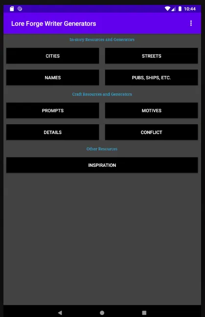 Lore Forge Writer Generators | Indus Appstore | Screenshot