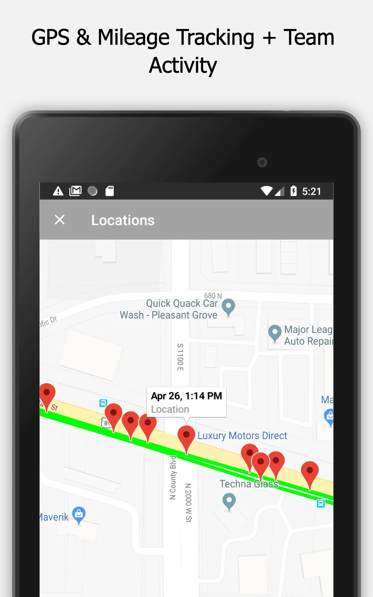 GPS Time & Mileage Tracking | Indus Appstore | Screenshot