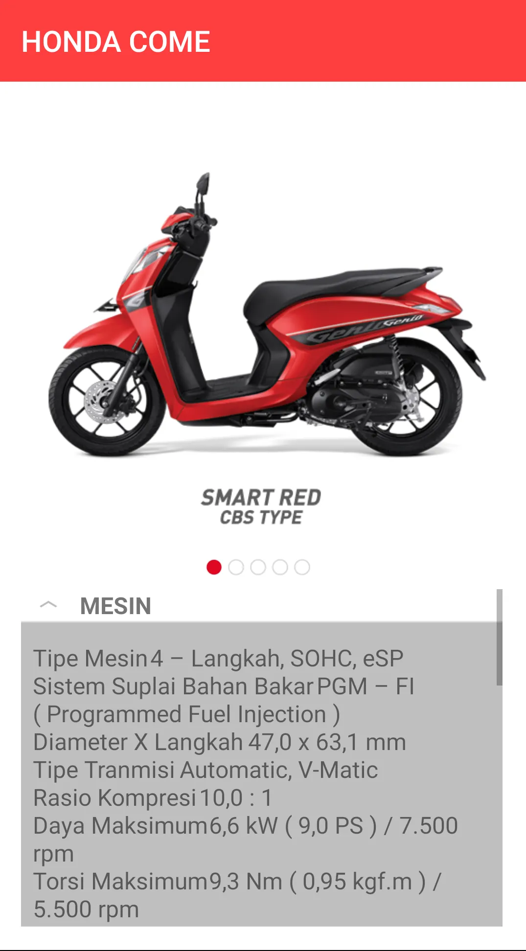 Honda Come | Indus Appstore | Screenshot