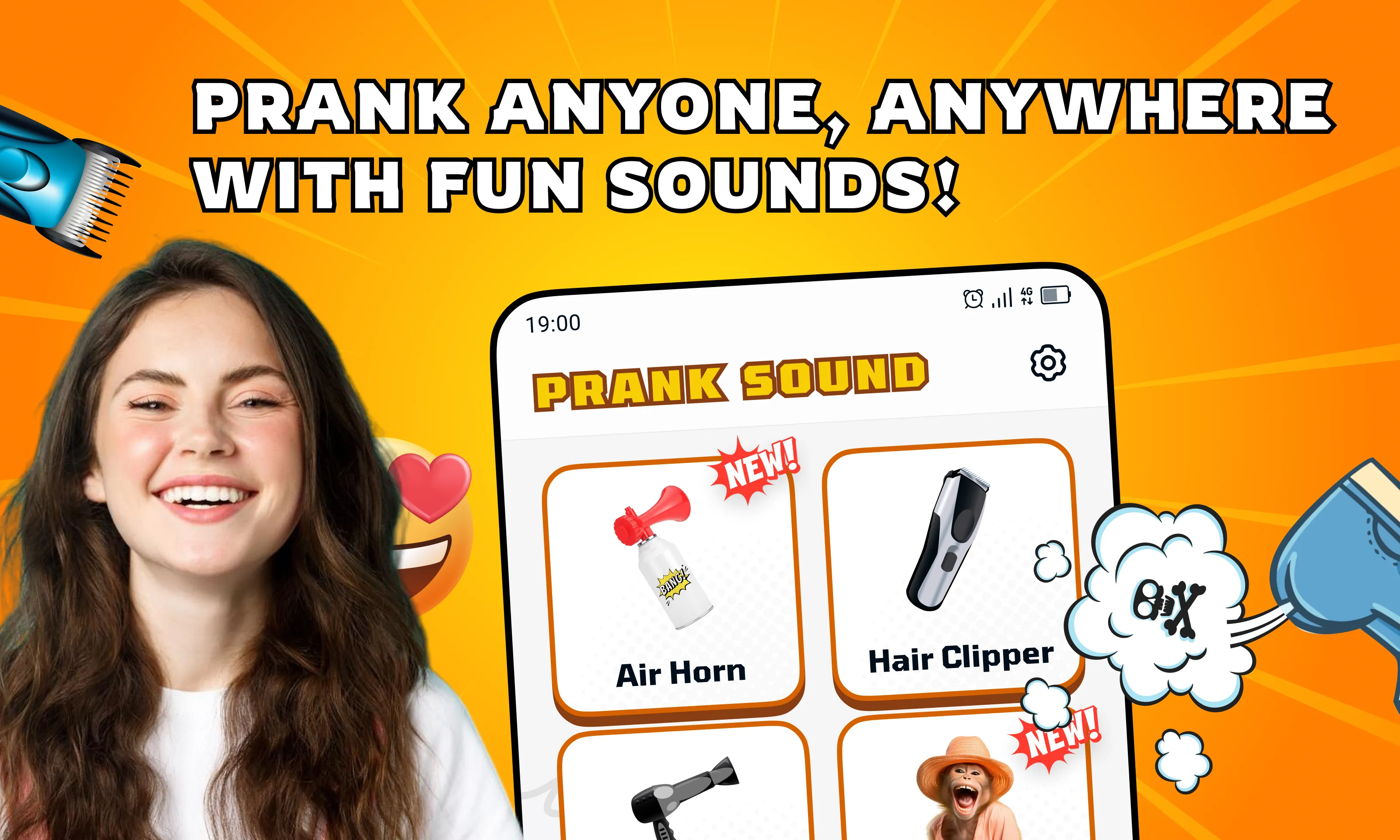 Funny Prank Sounds, Fart Sound | Indus Appstore | Screenshot