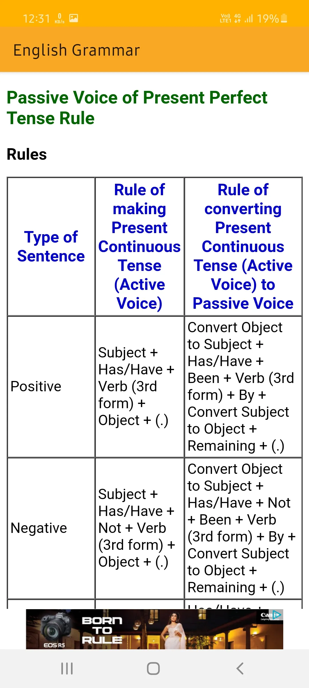 English Grammar (offline) | Indus Appstore | Screenshot