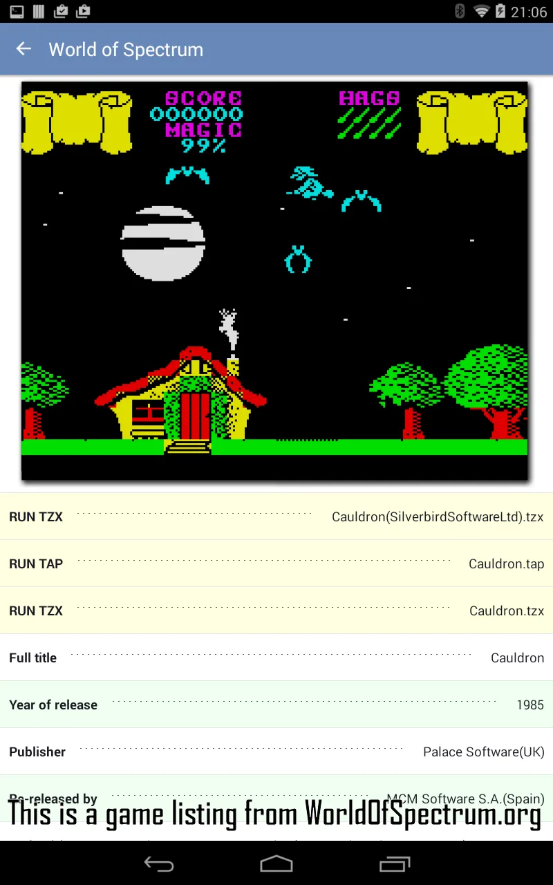 Speccy - ZX Spectrum Emulator | Indus Appstore | Screenshot