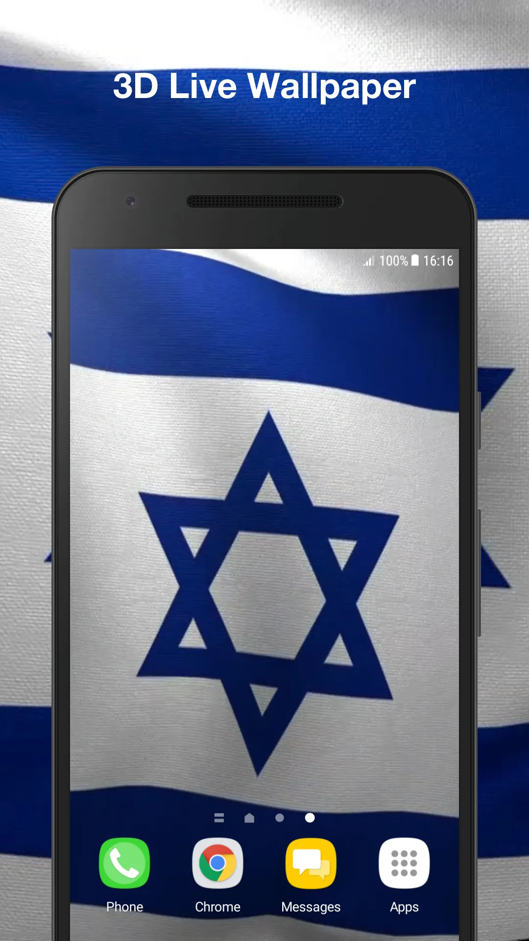 3d Israel Flag Live Wallpaper | Indus Appstore | Screenshot