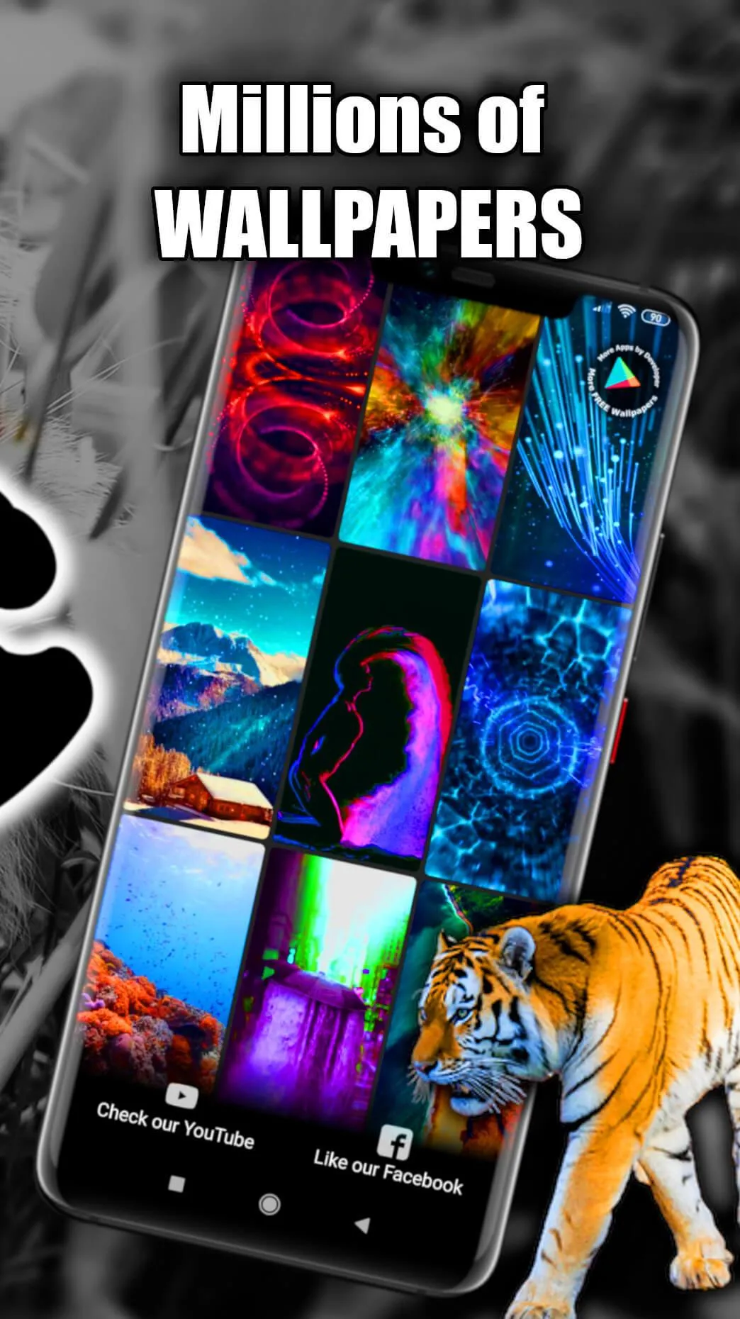 Tiger Wallpaper Live HD/3D/4K | Indus Appstore | Screenshot