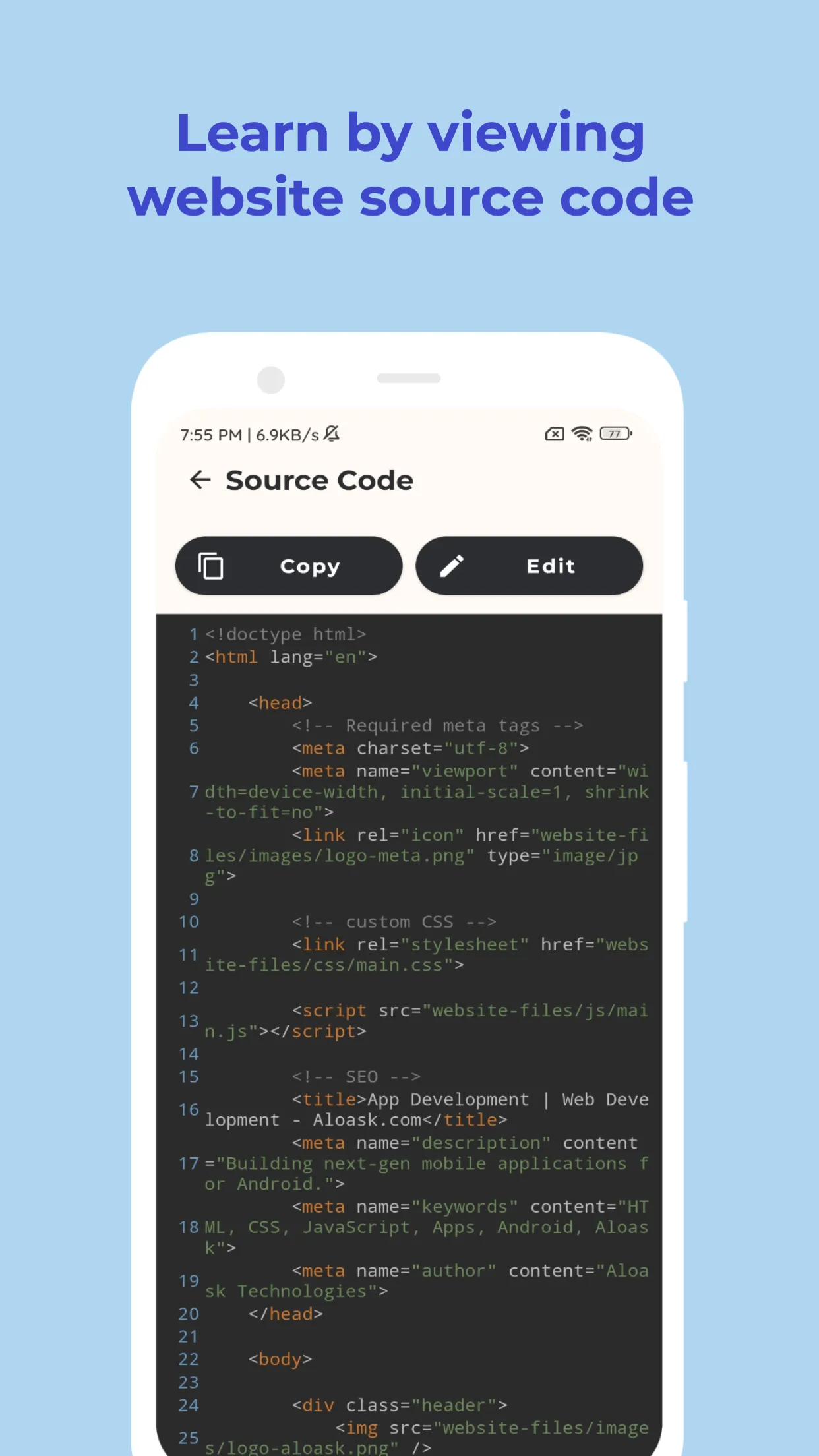 HTML Editor - HTML, CSS & JS | Indus Appstore | Screenshot