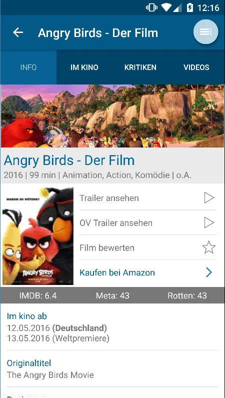 AbInsKino: Kinoprogramm | Indus Appstore | Screenshot