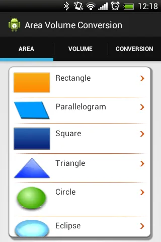 Area Volume Convert (Conversio | Indus Appstore | Screenshot