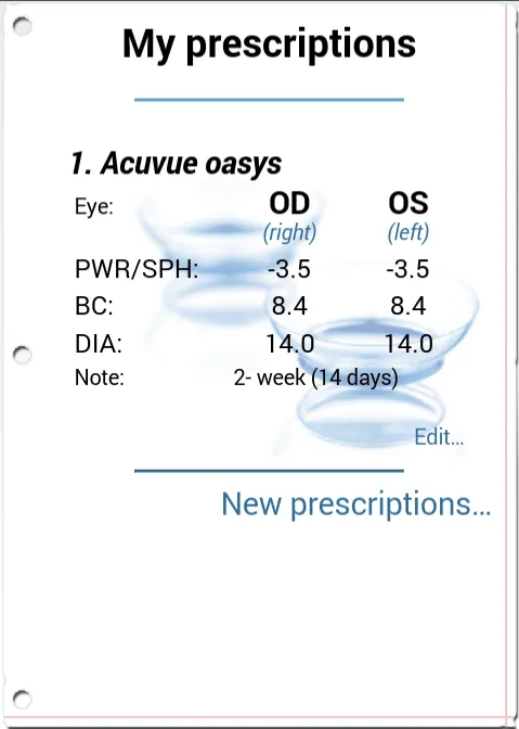 Contact lenses | Indus Appstore | Screenshot