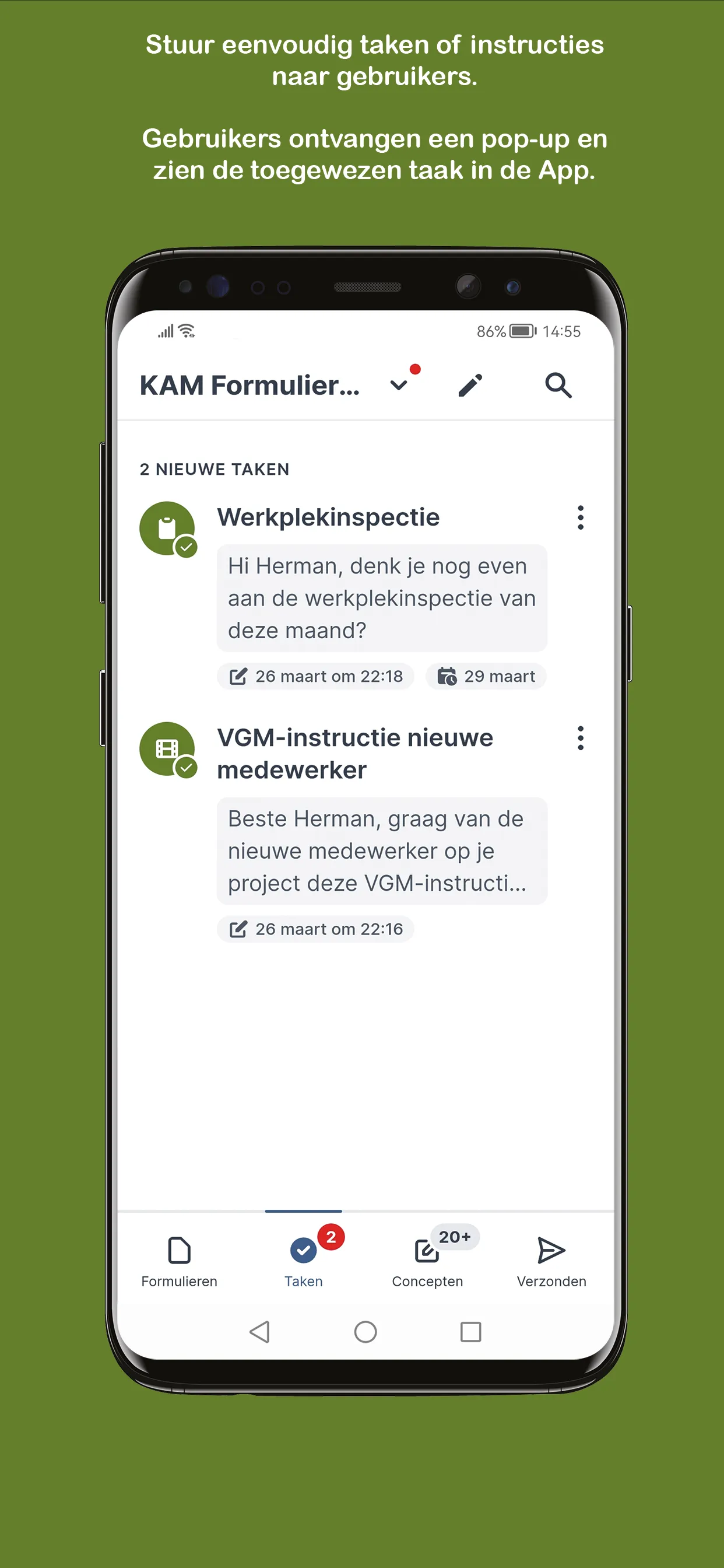 KAM Formulieren App | Indus Appstore | Screenshot