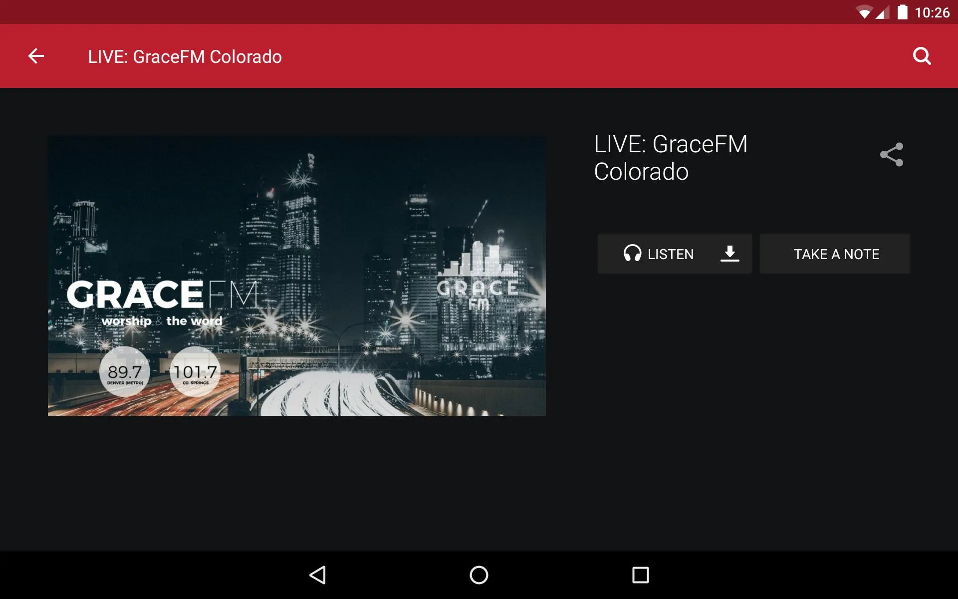 GraceFM Colorado | Indus Appstore | Screenshot