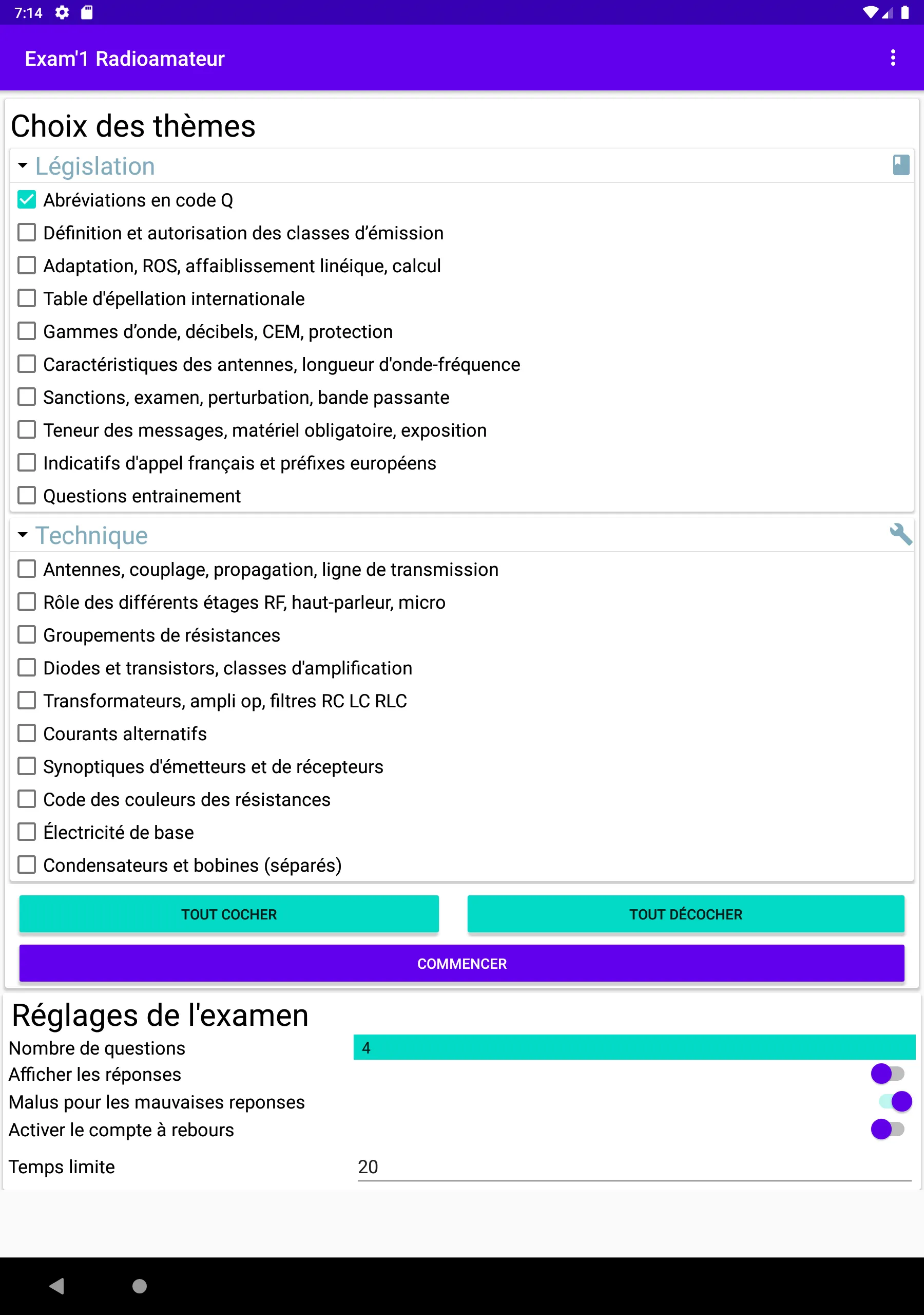 Exam1 pour Android | Indus Appstore | Screenshot