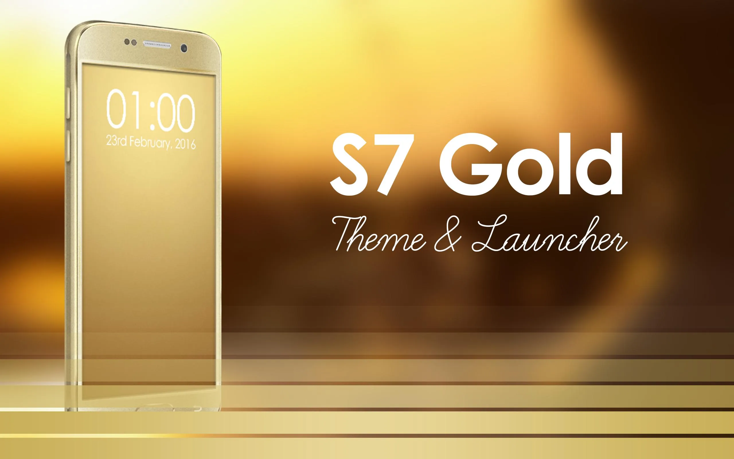 Theme for Galaxy S7 Gold | Indus Appstore | Screenshot